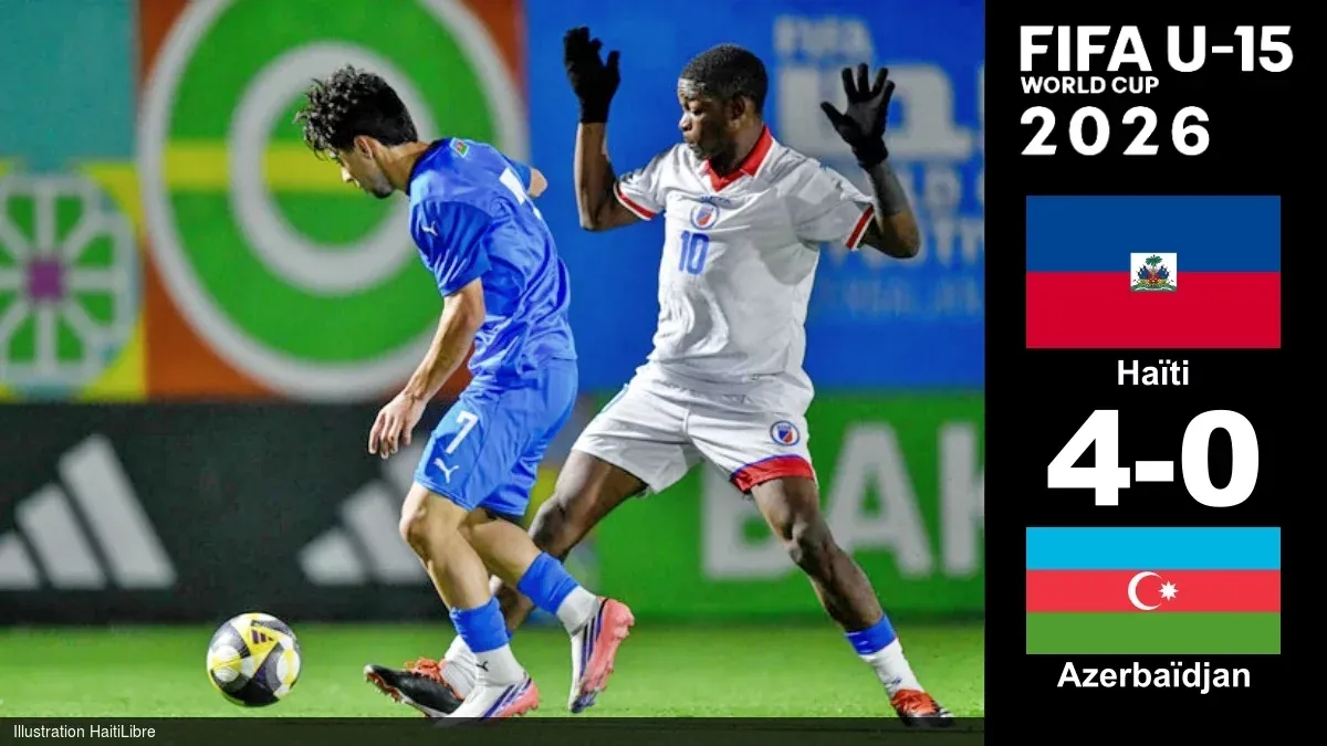 Mondial U-15 : Haïti écrase l'Azerbaïdjan 4-0 et file en 1/16e de finale